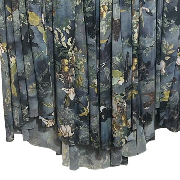 Blackmilk Night Bird Swoop Maxi Sleeveless Asymmetrical Limited Dress Size XL - Picture 7 of 15